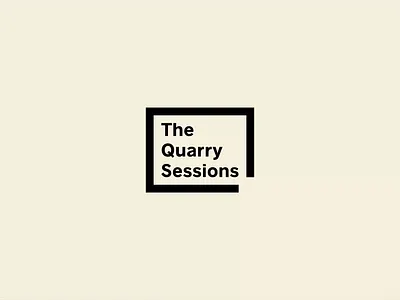 The Quarry Sessions: Logo Design brand identity branding flat grid grid layout icon iconography identity live music logo logo design logotype music branding silk studio