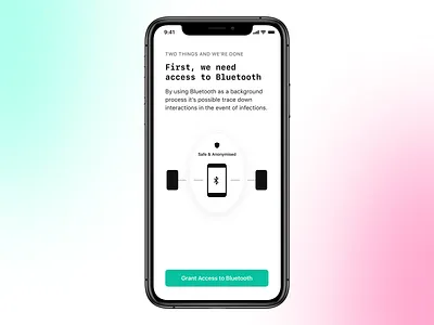Service concept: grant access to Bluetooth (mobile app on iOS) allow bluetooth app design bluetooth grant access ios ios app design mobile mobile app mobile app design mobile app development mobile ui onboarding onboarding flow onboarding illustration onboarding screen onboarding ui ui ui design ui designs ux design