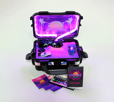 The Ultimate Synthwave Explorer's Kit design packaging product design