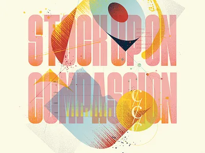 stock up on compassion 🧻 covid covid19 illustration paint poster print quarantine stocks texture toilet paper