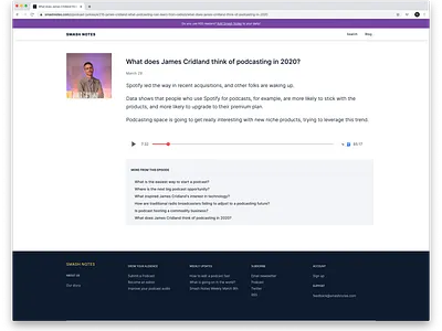 New individual segment designs are coming together nicely! entertainment notes podcast podcast discovery podcasts smash notes