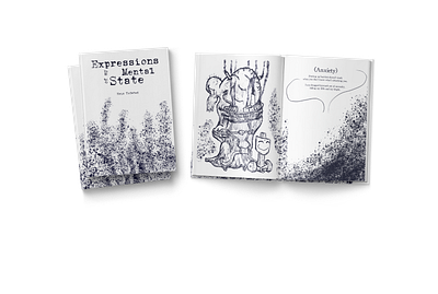 Expressions of my Mental State Book book illustration typography