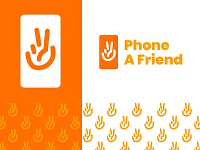 Phone A Friend Brand Identity covid covid 19 covid19 friends hand peace peace fingers peace sign peace sign hands phone quarantine
