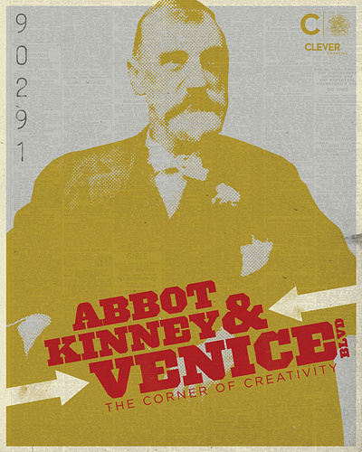 Abbot Kinney Poster design poster art print typography