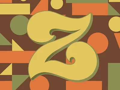 36 Days of Type Z 36daysoftype 36daysoftype07 70sdesign 70sscript graphic designer hand drawn type hand lettering illustration illustrator lettering script lettering typography