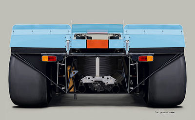 Porsche 917K in Gulf Oil Livery Digital Painting digital art digital painting gulf oil ipad art ipad pro lemans porsche porsche 917 procreate