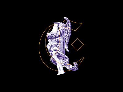 Angelos aesthetic angels design greek greek mythology illustrator michael sclupture statue typo typogaphy vaporwave vector