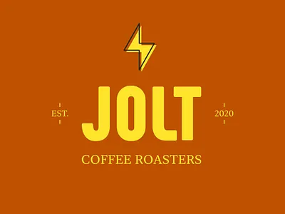 Daily Logo Challenge #6 - Coffee Shop Logo affinitydesigner branding coffeeshop daily logo challenge dailylogochallenge dlc lightning bolt logo logo challenge logochallenge vector