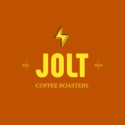 Daily Logo Challenge #6 - Coffee Shop Logo affinitydesigner branding coffeeshop daily logo challenge dailylogochallenge dlc lightning bolt logo logo challenge logochallenge vector