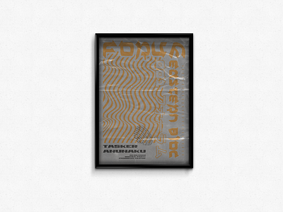 Forum 002 - Flyer Design bold branding corporate dj flyer flyer artwork flyers manchester minimal minimalism minimalist minimalistic orange poster poster art simplistic stamp techno waves wavy