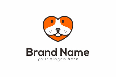 Dog Love Logo animal animallogo animalpet dog logo logo pet petlogo vet