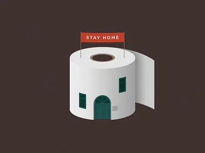 Stay home covid19 stay home toilet paper