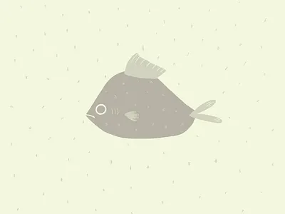 Green Fish doodle draw fish green illustration procreate sea