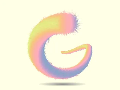 First attempt to create 3d fur. 3d 3d art flow fur furry illustrator simple texture