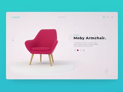 LUXUR. - Web fashion furniture furniture store prototype ui uiux web design website website design