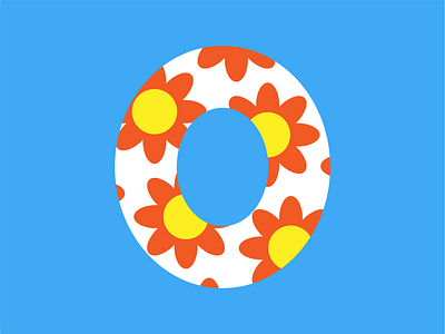 36 Days of Type - 0 36 days of type 36dayoftype 36daysoftype07 brand childish colorful cute flowers friendly letter lettering lettermark logo logodesign type type design typedesign typography vector zero