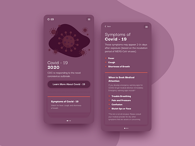Stay Safe - Stay Informed covid 19 design information design interface minimal mobile mobile ui product design ui ux