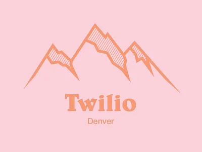 Twilio Denver Logo Concept colorado denver illustration mountains