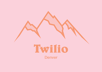 Twilio Denver Logo Concept colorado denver illustration mountains