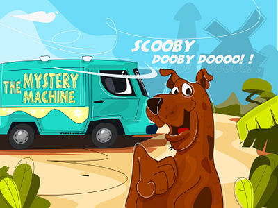 SCOOBY DOO animation cartoon cartoon character cartoon illustration cartoon network character dribbble illustration scooby doo