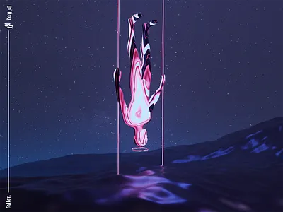 Fallen. 3d 3d art 3d artist abstract album art art artist blender cover art cycles design fallen glass music render soul trap water