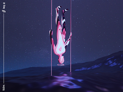 Fallen. 3d 3d art 3d artist abstract album art art artist blender cover art cycles design fallen glass music render soul trap water