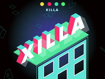xilla killa branding design flat illustration design illustrator minimal type typography vector xilla