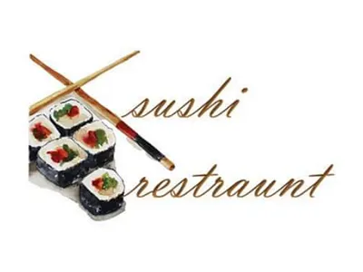 Watercolor logo for Restaurant logo design watercolor logo