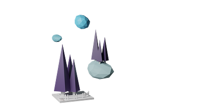 On premises or on the cloud blender illustration lowpoly machinelearning