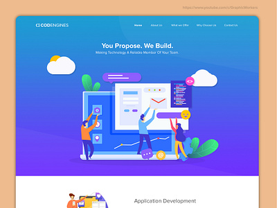 Website Design for a Development Firm ! mockup photoshop ui ux ui designer ui designer delhi ui designer india ui designer noida uidesign uiux user interface design uxdesign visual design website concept website design