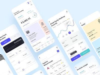 Nirmal Bang - Leading Stock Broking App | UI UX Design app branding clean dashboard design design graphics illustrations logo typography ui ux vector vector art