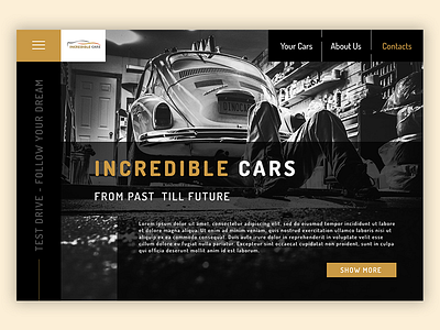 Cars design figma photoshop ui web