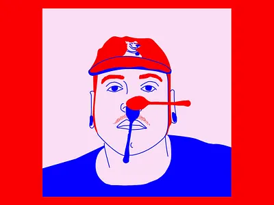 Blue Boy blueboy character colours design graphic illustration illustrator instagram macdemarco pantone rgb