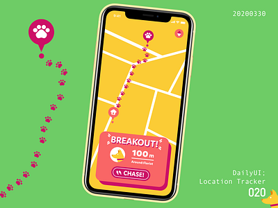 020 Location Tracker DailyUI app daily 100 challenge daily ui dailyui 020 design dog dog illustration icon illustration logo ui vector