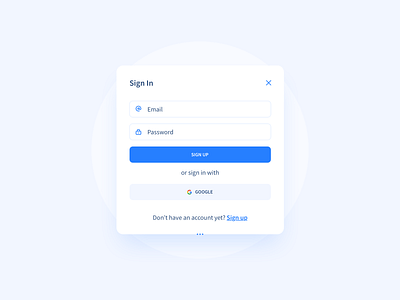 Sign In app apple blue design flat form inspiration modal modern register sign sign in sketch ui up ux vector web web design website