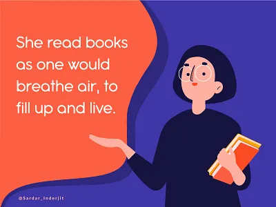 Design a calming mantra (Reading Books) books calming mantra cheer design dribbbleweeklywarmup effort good vibes graphic illustration