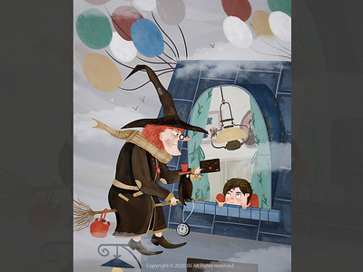 Letter from the Witch art childrens book childrens illustration cute art design illustration illustration art illustrations original art