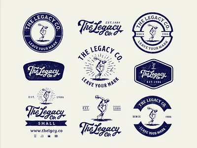 The Legacy Co. badge badgedesign badges branding branding design branding identity design design kit design pack handdrawn illustration logo