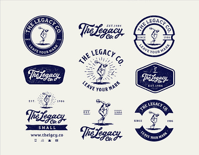 The Legacy Co. badge badgedesign badges branding branding design branding identity design design kit design pack handdrawn illustration logo