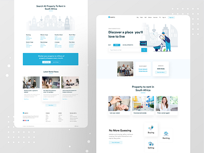 Property : Real Estate UI cleanui concept creative landing page landing page design landing page ui landingpage layout minimal property real estate redesign ui design uidesign uiux web design webdesign website website concept website design