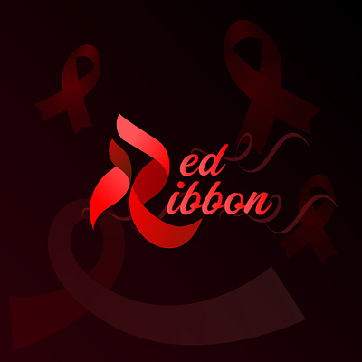 Red Ribbon Logo Design brand branding design logo