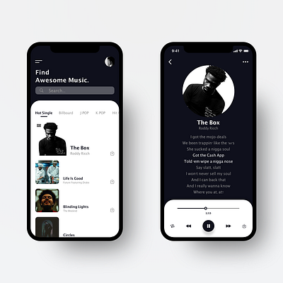 Play Screen of Music App adobexd app appdesign interface mobile app mobile design mobile ui musicapp ui uiux uiux design uiuxdesigner ux