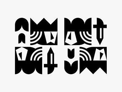 King & Queen crown flower geometric illustration king knife logo modern queen simple