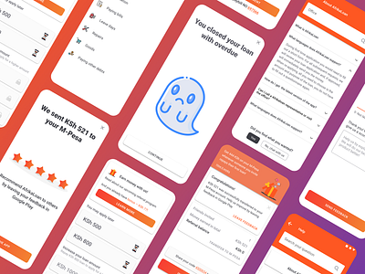 Afrika Loan app Case study app branding design illustration mobile ui ux vector