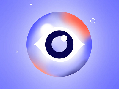 36 days of type - O 36days 36daysoftype07 animation atom binoculars blink electron explosion eye eyeball gradient illustration loop observation orbit orbital space star stars wink