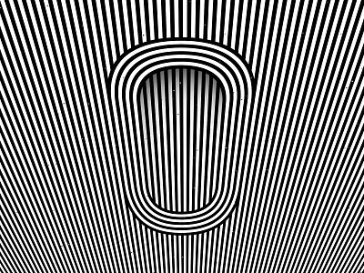 Number 0, 36daysoftype 2020 36days 36daysoftype 36daysoftype 0 36daysoftype07 abstract geometry black white geometric abstraction geometrical type graphic design hypnotic kinetic typography letter 0 op art opart optical illusion striped lines trippy number visual effect