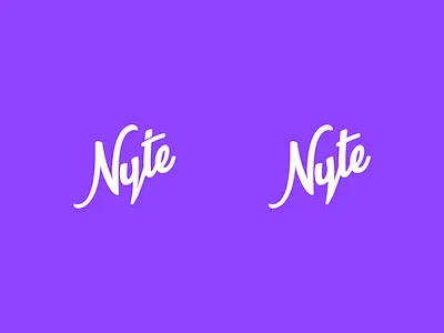 Nyte Logo Exploration branding design logo nyte purple vector