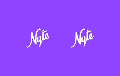 Nyte Logo Exploration branding design logo nyte purple vector