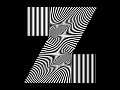 Z - 36days of type - #36daysoftype - 2020 36days 36daysoftype calligraphy custom type free font geometric graphic design illustration letter lettering modular op art opart optical art sergi delgado typography z