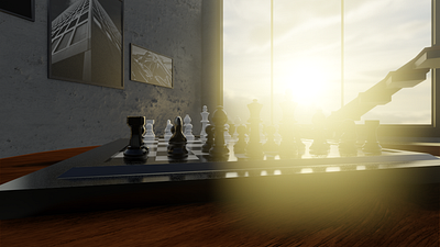 Chess 3D blender chess design